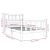 Cadru de pat Small Single 2FT6, negru, 75x190 cm, lemn masiv GartenMobel Dekor