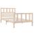 Cadru de pat Single 3FT, 90x190 cm, lemn masiv GartenMobel Dekor