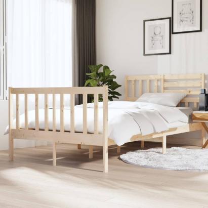 Cadru de pat Small Double 4FT, 120x190 cm, lemn masiv GartenMobel Dekor