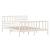 Cadru de pat Small Double 4FT, alb, 120x190 cm, lemn masiv GartenMobel Dekor