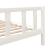 Cadru de pat Small Double 4FT, alb, 120x190 cm, lemn masiv GartenMobel Dekor