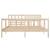 Cadru de pat dublu 4FT6, 135x190 cm, lemn masiv GartenMobel Dekor