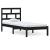 Cadru de pat Small Single 2FT6, negru, 75x190 cm, lemn masiv GartenMobel Dekor