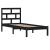 Cadru de pat Small Single 2FT6, negru, 75x190 cm, lemn masiv GartenMobel Dekor