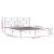 Cadru de pat mic dublu 4FT, 120x190 cm, lemn masiv GartenMobel Dekor
