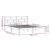 Cadru de pat 4FT Small Double, alb, 120x190 cm, lemn masiv GartenMobel Dekor