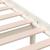 Cadru de pat 4FT Small Double, alb, 120x190 cm, lemn masiv GartenMobel Dekor