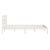Cadru de pat 4FT Small Double, alb, 120x190 cm, lemn masiv GartenMobel Dekor