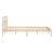 Cadru de pat dublu 4FT6, 135x190 cm, lemn masiv GartenMobel Dekor