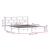 Cadru de pat dublu 4FT6, negru, 135x190 cm, lemn masiv GartenMobel Dekor