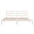 Cadru de pat, alb, 140x190 cm, lemn masiv de pin GartenMobel Dekor