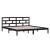Cadru de pat, negru, 140x190 cm, lemn masiv de pin GartenMobel Dekor