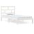 Cadru de pat, alb, 90x200 cm, lemn masiv de pin GartenMobel Dekor