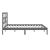 Cadru de pat, gri, 200x200 cm, lemn masiv de pin GartenMobel Dekor
