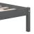 Cadru de pat, gri, 200x200 cm, lemn masiv de pin GartenMobel Dekor