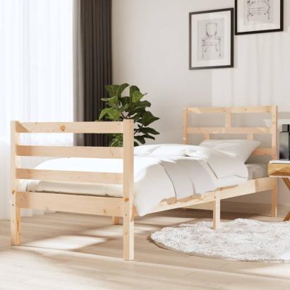 Cadru de pat Small Single 2FT6, 75x190 cm, lemn masiv GartenMobel Dekor