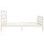 Cadru de pat Single 3FT, alb, 90x190 cm, lemn masiv GartenMobel Dekor
