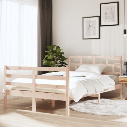 Cadru de pat Small Double 4FT, 120x190 cm, lemn masiv GartenMobel Dekor