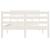 Cadru de pat Small Double 4FT, alb, 120x190 cm, lemn masiv GartenMobel Dekor