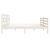 Cadru de pat Small Double 4FT, alb, 120x190 cm, lemn masiv GartenMobel Dekor