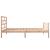 Cadru de pat mic single, 75x190 cm, lemn masiv de pin GartenMobel Dekor