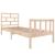 Cadru de pat mic single, 75x190 cm, lemn masiv de pin GartenMobel Dekor