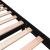 Cadru de pat mic single, negru, 75x190 cm, lemn masiv de pin GartenMobel Dekor