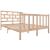 Cadru de pat mic dublu, 120x190 cm, lemn masiv de pin GartenMobel Dekor