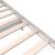 Cadru de pat mic dublu, alb, 120x190 cm, lemn masiv de pin GartenMobel Dekor