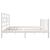Cadru de pat, alb, 140x190 cm, lemn masiv de pin GartenMobel Dekor
