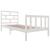 Cadru de pat, alb, 90x200 cm, lemn masiv de pin GartenMobel Dekor