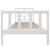 Cadru de pat, alb, 90x200 cm, lemn masiv de pin GartenMobel Dekor