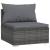 Set mobilier de grădină cu perne, 2 piese, gri, poliratan GartenMobel Dekor