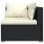 Set mobilier de grădină cu perne, 9 piese, negru, poliratan GartenMobel Dekor