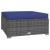 Set mobilier de grădină cu perne, 4 piese, poliratan, gri GartenMobel Dekor