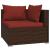 Set mobilier de grădină cu perne, 5 piese, maro, poliratan GartenMobel Dekor