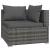 Set mobilier de grădină cu perne, 5 piese, gri, poliratan GartenMobel Dekor