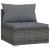 Set mobilier de grădină cu perne, 5 piese, gri, poliratan GartenMobel Dekor