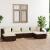 Set mobilier de grădină cu perne, 6 piese, maro, poliratan GartenMobel Dekor