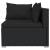 Set mobilier de grădină cu perne, 6 piese, negru, poliratan GartenMobel Dekor