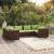 Set mobilier de grădină cu perne, 6 piese, maro, poliratan GartenMobel Dekor