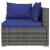 Set mobilier de grădină cu perne, 6 piese, gri, poliratan GartenMobel Dekor