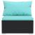 Set mobilier de grădină cu perne, 9 piese, negru, poliratan GartenMobel Dekor