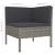 Set mobilier de grădină cu perne, 3 piese, gri, poliratan GartenMobel Dekor