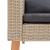 Set mobilier de grădină cu perne, 3 piese, bej, poliratan GartenMobel Dekor