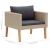 Set mobilier de grădină cu perne, 3 piese, bej, poliratan GartenMobel Dekor