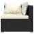 Set mobilier de grădină cu perne, 6 piese, negru, poliratan GartenMobel Dekor