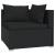 Set mobilier de grădină cu perne, 6 piese, negru, poliratan GartenMobel Dekor