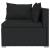Set mobilier de grădină cu perne, 6 piese, negru, poliratan GartenMobel Dekor