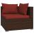 Set mobilier de grădină cu perne, 6 piese, maro, poliratan GartenMobel Dekor